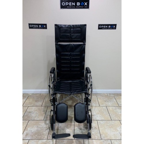 Front view of Drive Medical Sentra Reclining Wheelchair