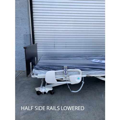 Joerns Ultracare XT Long Term Care Bed Package with Half Side Rails Lowered