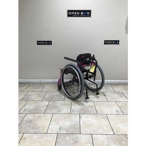 Back view of Zippie Zone Pediatric Rigid Manual Wheelchair
